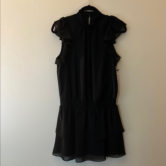 1. State Dresses & Skirts - 1. State Black Ruffle Mini Dress